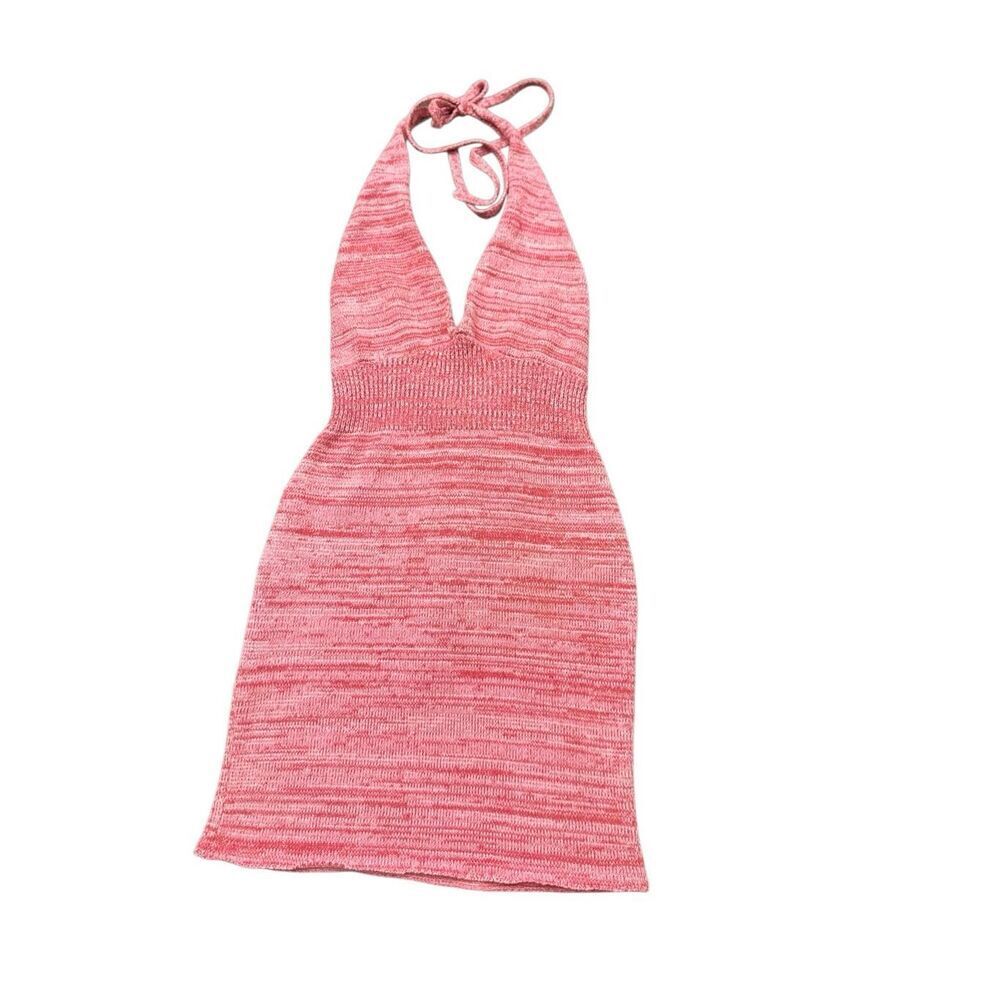 $320 Asta Resort Fifi Mini Dress pink knit S